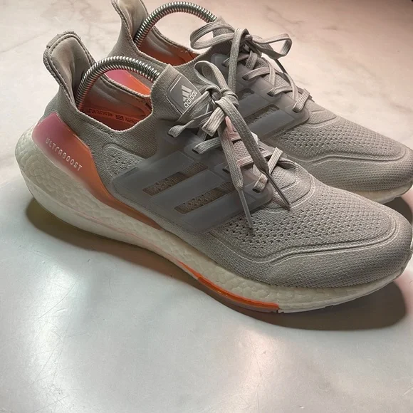 adidas gazelle silver green womens Adidas Women's Ultraboost 5X Sneaker in Ftw White/Glory Grey/Lucid Pin –  Mitten Running Co main image 1